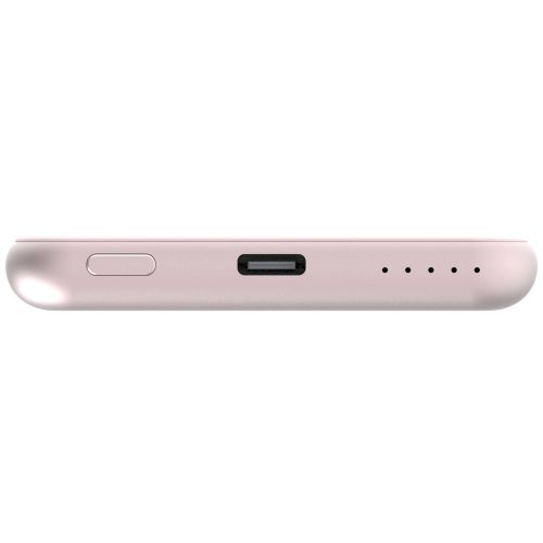 Външна батерия Verbatim MCP-5PK Power Pack 5000 mAh with UBS-C PD 20W / Magnetic Wireless Charging 15W Pink
