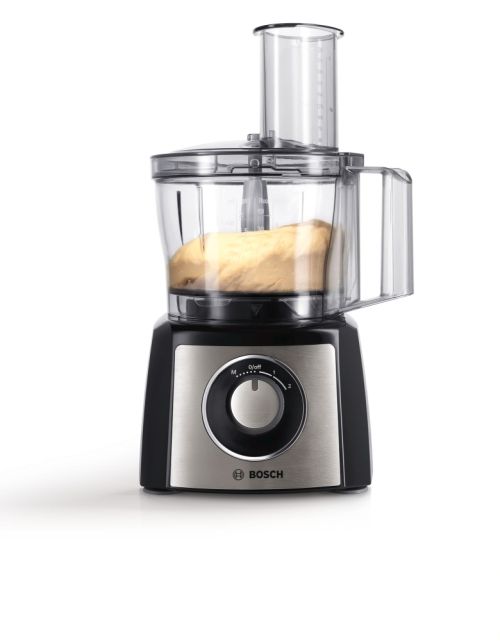 Кухненски робот Bosch MCM3501M, Food processor, MultiTalent 3, 800 W, add. Mixer attachment, Chopper, Grinder, Dough Tool, Black, Brushed stainless steel