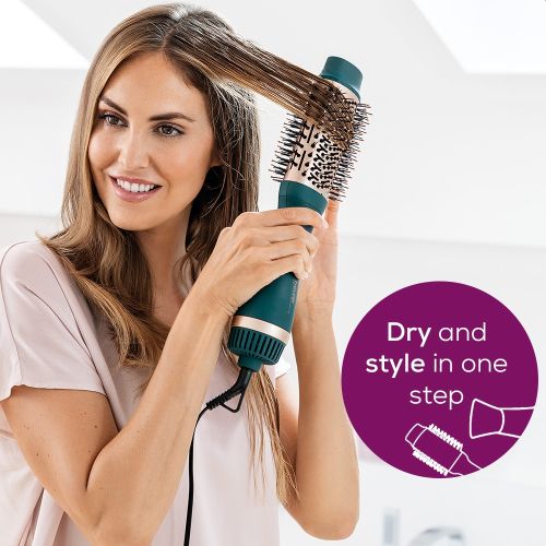 Електрическа четка за коса Beurer HC 45 Ocean 2-in-1 volumising hair dryer brush,  ionic function, caremic coating, 1000W, 2 heat and blower settings incl. cold air function