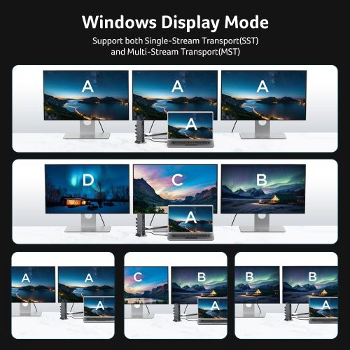 Докинг станция Acer Type C Universal docking station 15in1, 2 x HDMI 4K@60Hz, 1 x DP 8k@30Hz, 5 x USB A, 1 x USB C, 1 x RJ45, 1x SD /Micro SD, 1 x TF, 1 x Audio  3.5mm jack, Windows, ChromeOS, macOS, Gray