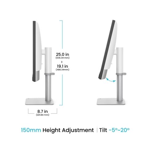 Монитор BenQ PD3226G 32" 4K 144Hz, IPS, 1ms, Designer Monitor, AQCOLOR, AMD FreeSync Premium, Pantone, Calman, Display ColorTalk, Daisy Chain, KVM, Thunderbolt 4, CAD/CAM Mode, DualView, 400nits, 1200:1, DP.HDMI, TB4 90W PD, Height Adj. 150mm, 7kg. WHITE-