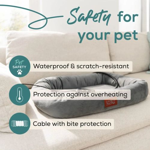 Отопляемо легло Beurer PP 250 Kira Heated bed;Proven safety;Integrated bite protection on the power cable&protected heating element; Machine-washable cover and waterproof heating element