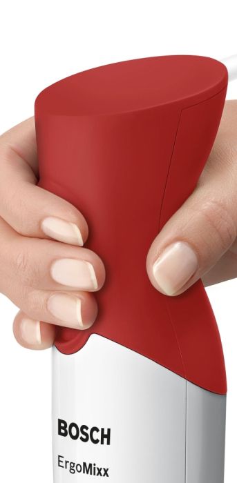 Пасатор Bosch MSM64110, Blender, 450 W, Included transparent jug, White, red