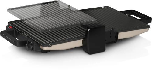 Контактен грил Bosch TCG3302, Contact grill 3 in 1, 2000 W,  Removable aluminum grill plates with non-stick ceramic coating, silver