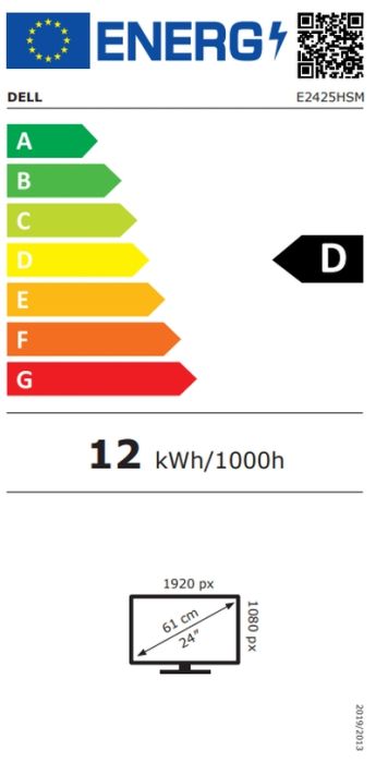 Монитор Dell E2425HSM, 23.8" Edge LED Anti-Glare, IPS Panel, 5ms GTG, 100 Hz, 1000:1, 250 cd/m2, Full HD 1920x1080, VGA, HDMI, Display Port, Speacers, Height-Adjustable, Pivot, Swivel, Tilt, Black